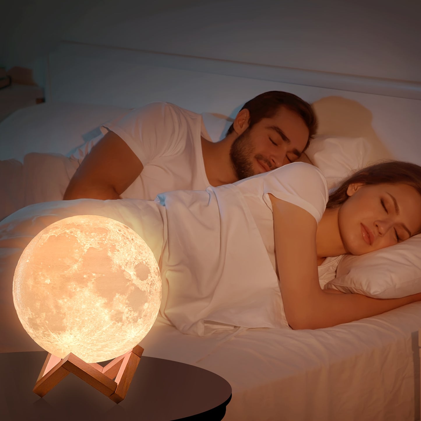 Moon Light 128 Colors: Rechargeable, Dimmable and Decorative Lamp for Unique Gifts