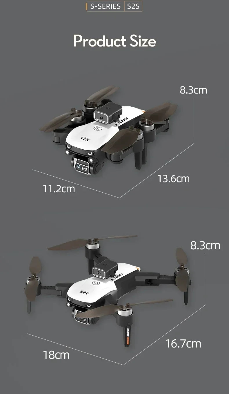 S2S 8K Dual Camera Drone – Professional Aerial Photography Quadcopter