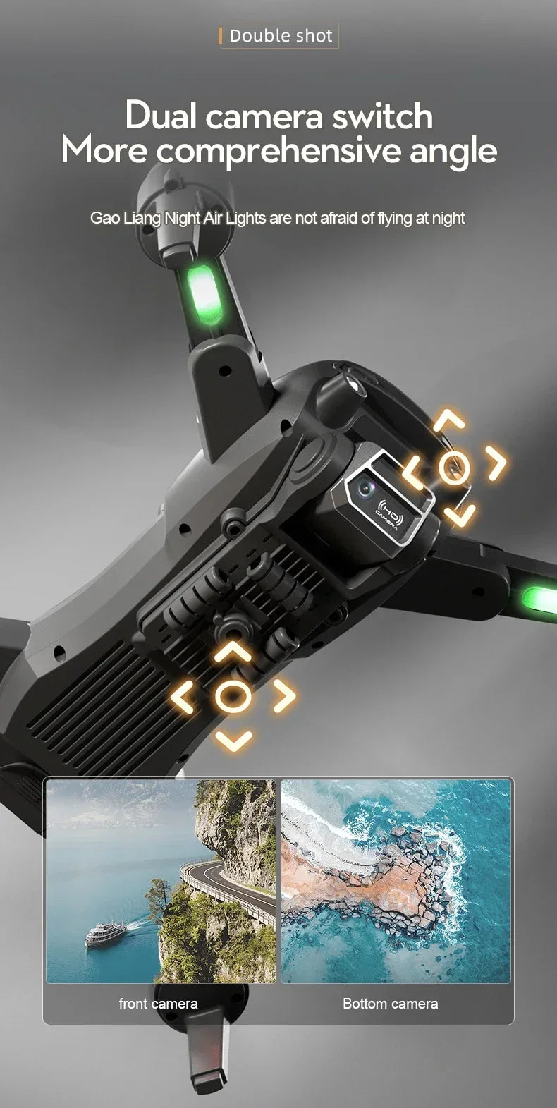 S2S 8K Dual Camera Drone – Professional Aerial Photography Quadcopter