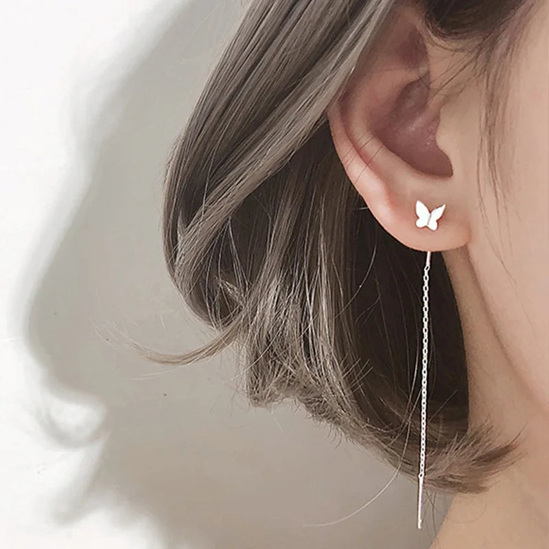 Long Crystal Tassel Earrings - Luxury Twisted Zircon Design for Women, Trending Jewelry