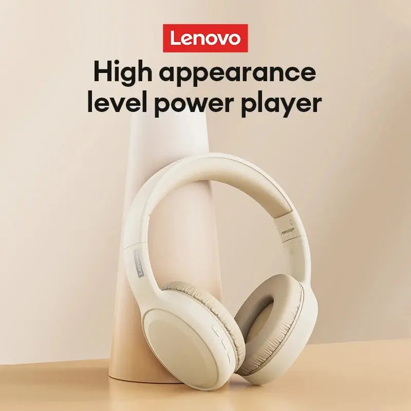 Lenovo TH30 Foldable Wireless Bluetooth 5.3 Gaming Headset with Mic & Long Battery Life