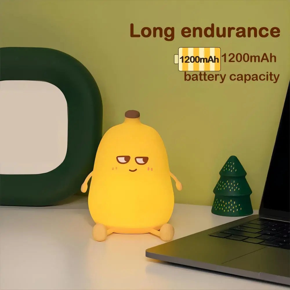 Silicone Pear LED Night Light 7 Colours