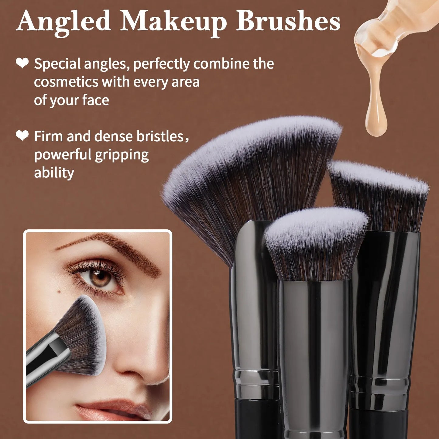 25-Piece Professional Makeup Brush Set with Gift Box