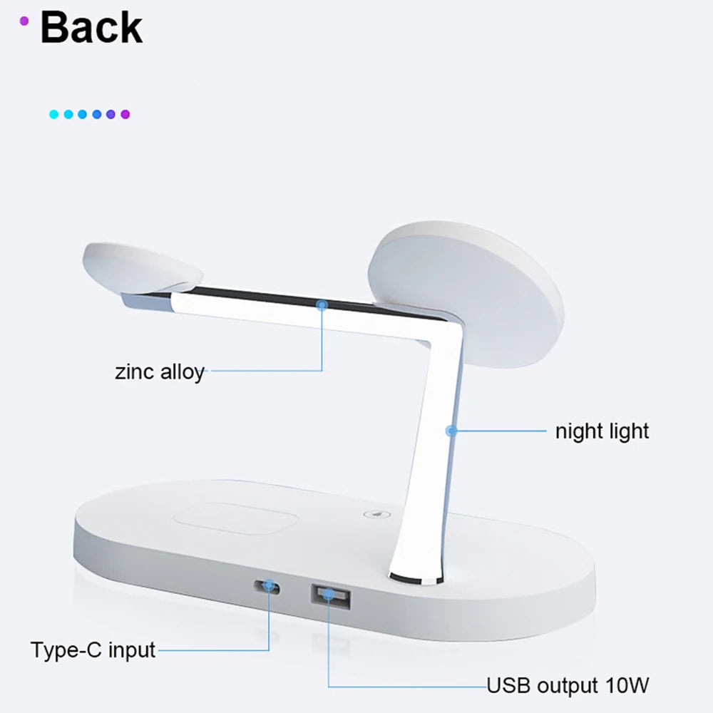 All-in-One Fast Charging Station for iPhone, Apple Watch, and AirPods