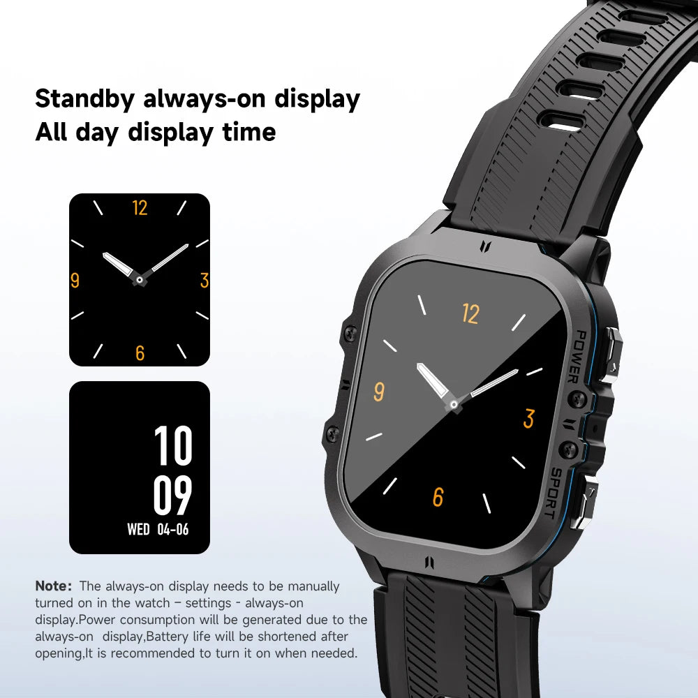 OUKITEL BT20 Smart Watch - Fitness Tracking with Heart Rate and Sleep Monitoring