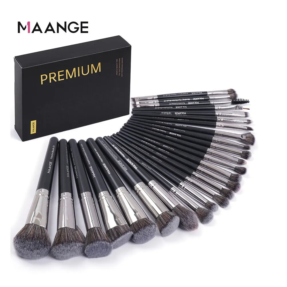 25-Piece Professional Makeup Brush Set with Gift Box