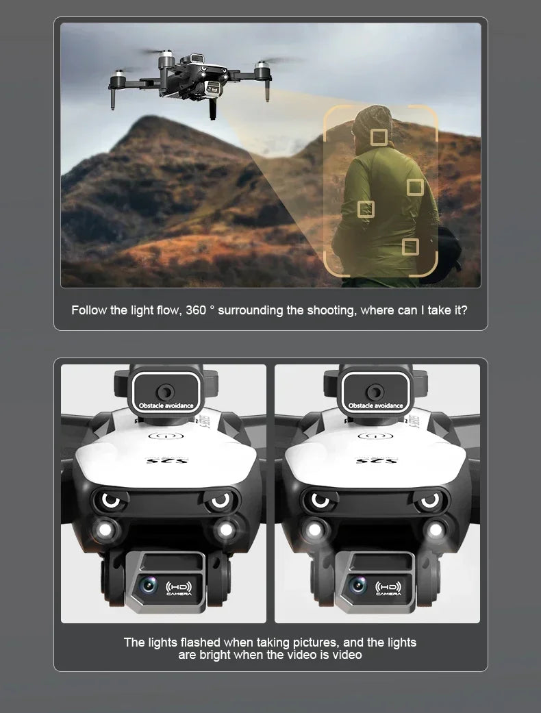 S2S 8K Dual Camera Drone – Professional Aerial Photography Quadcopter