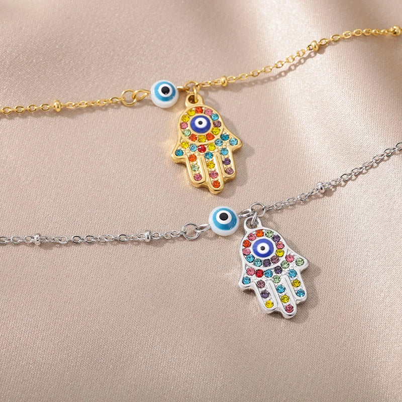Anklet Zircon Evil Eye Women's Ankle Bracelet