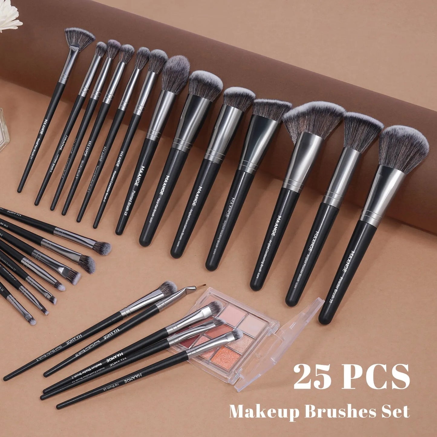 25-Piece Professional Makeup Brush Set with Gift Box