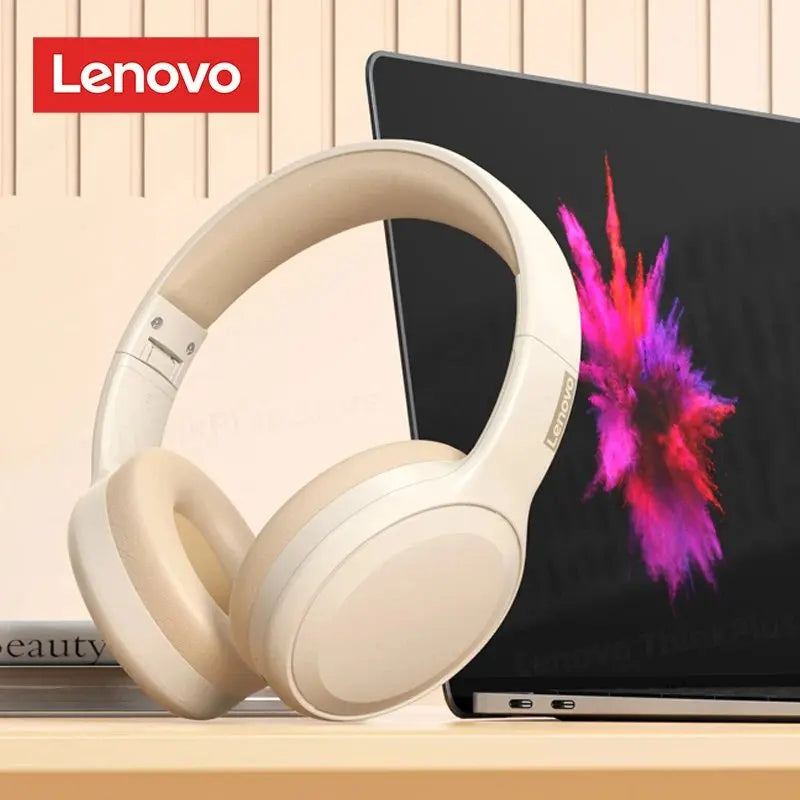 Lenovo TH30 Foldable Wireless Bluetooth 5.3 Gaming Headset with Mic & Long Battery Life