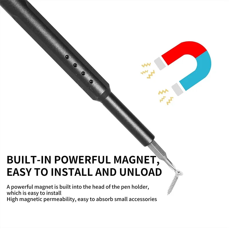 46-in-1 Precision Magnetic Screwdriver Set – Torx, Hex & Phillips Bits