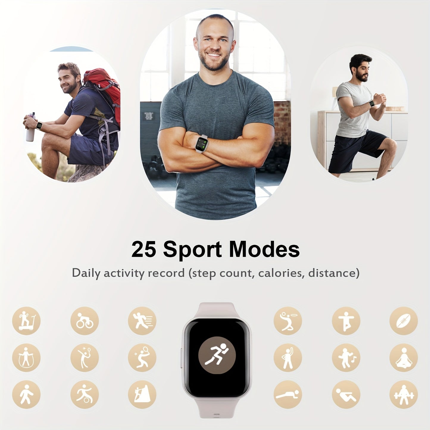Smartwatch Q23 - Fitness Tracker with 1.69" HD Display & 25 Sports Modes