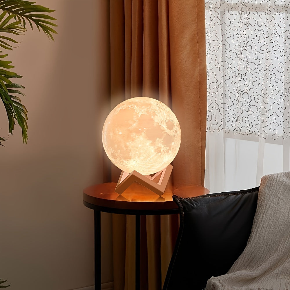 Moon Light 128 Colors: Rechargeable, Dimmable and Decorative Lamp for Unique Gifts