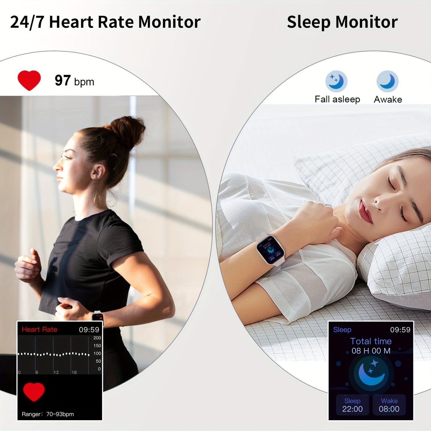 Smartwatch Q23 - Fitness Tracker with 1.69" HD Display & 25 Sports Modes