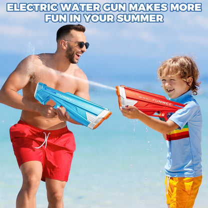 Electric Automatic Water Gun for Kids - 32 Feet Range, Perfect for Pool and Beach Games (Lithium Battery Included, 1 or 2 Pieces)