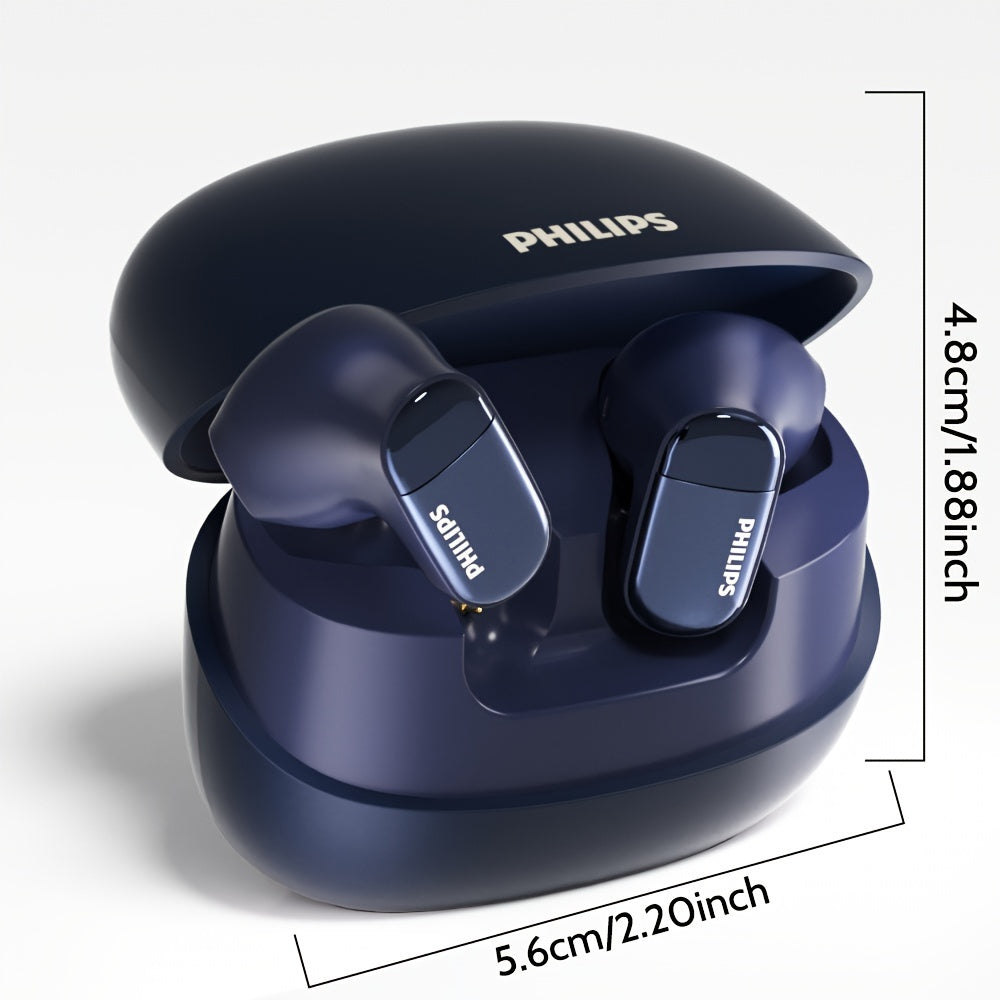 Philips Wireless Earbuds - Long Battery, Stable Fit, Mic & Charging Case