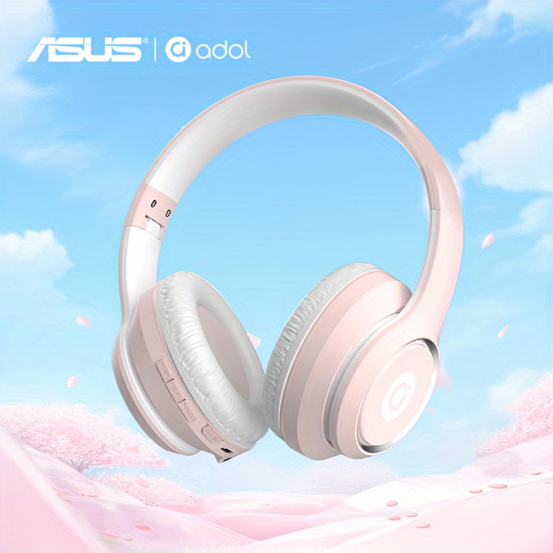 Asus Bean Headset with Microphone, Lightweight & Foldable, Immersive High-Quality Sound, 300mAh Battery for 20 Hours of Playtime, Perfect for Gaming & Callses