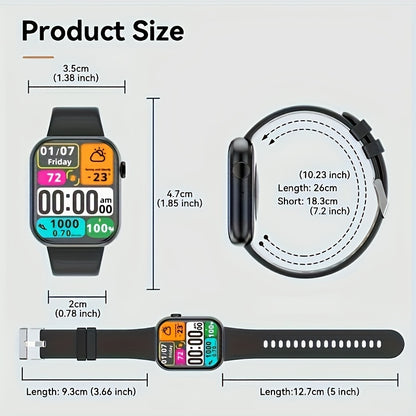 1.85'' Smart Watch with Calling, 100+ Sports Modes & Waterproof Design