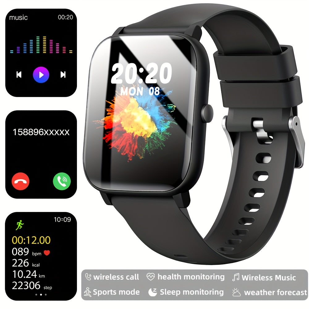 1.85" Smartwatch with Calling, Fitness Tracking & USB Charging