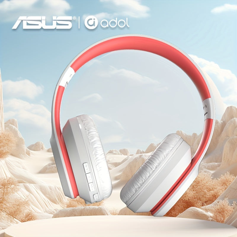 Asus Bean Headset with Microphone, Lightweight & Foldable, Immersive High-Quality Sound, 300mAh Battery for 20 Hours of Playtime, Perfect for Gaming & Callses