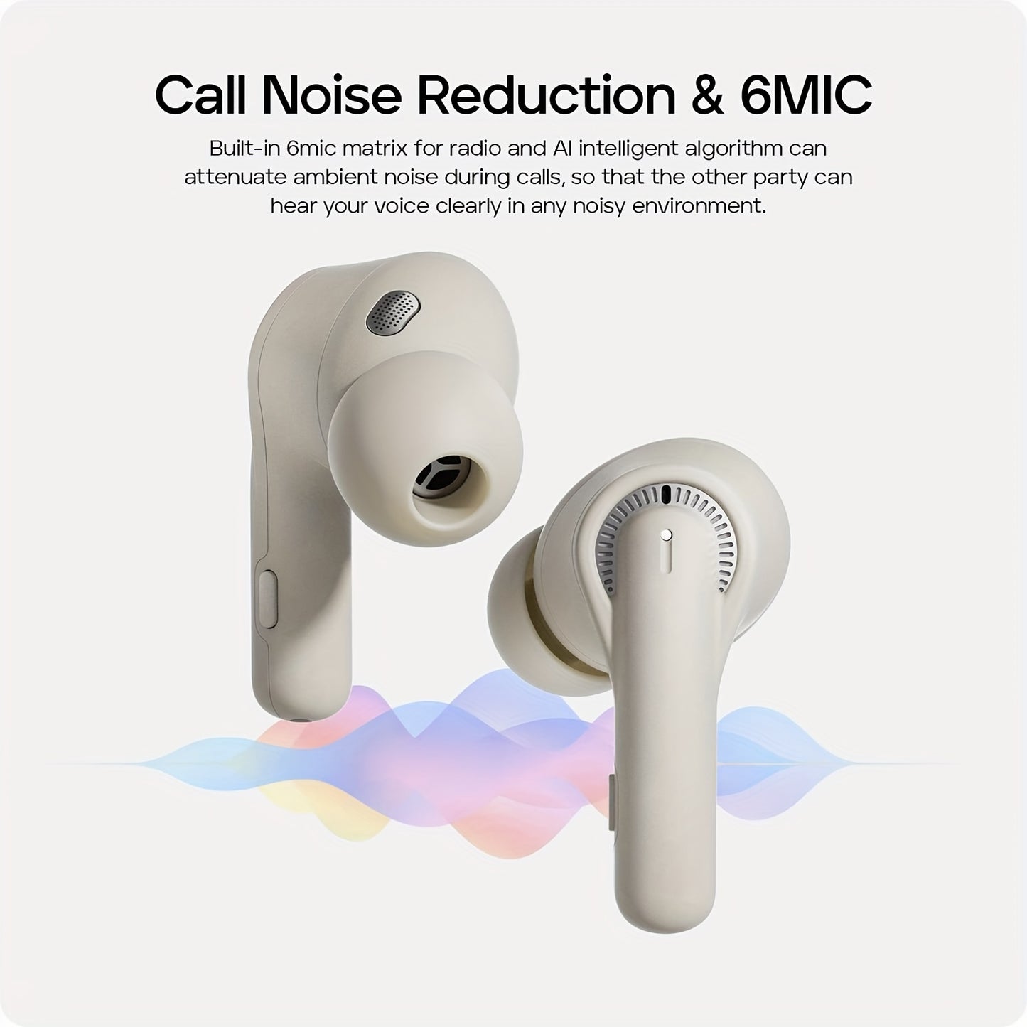 TRIBIT FlyBuds C1 Pro - True Wireless Earbuds with ANC, 6-Mic ENC, Transparency Mode, 36H Battery, and Touch Controls