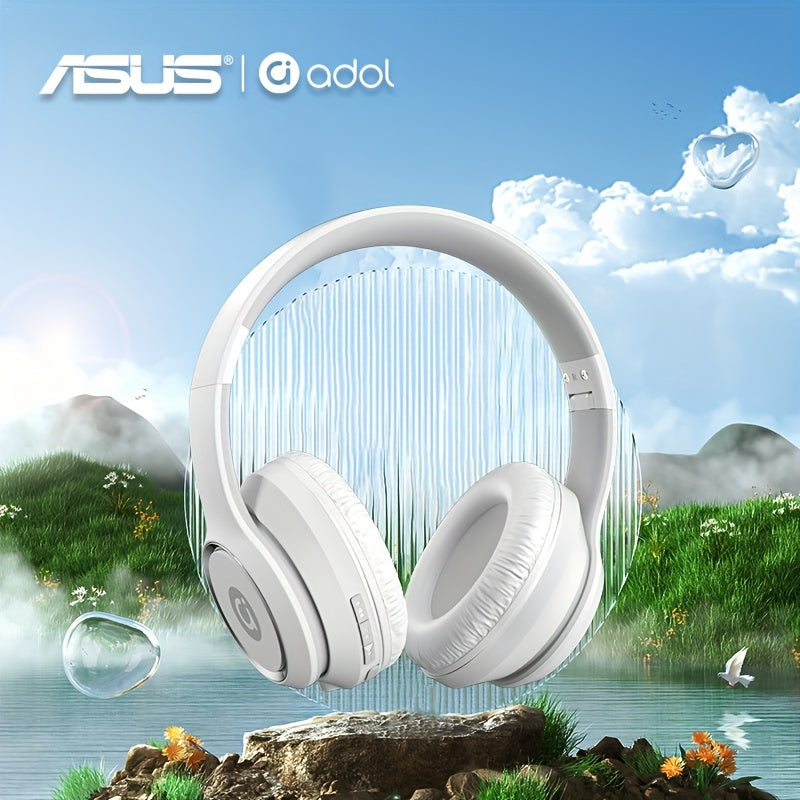 Asus Bean Headset with Microphone, Lightweight & Foldable, Immersive High-Quality Sound, 300mAh Battery for 20 Hours of Playtime, Perfect for Gaming & Callses