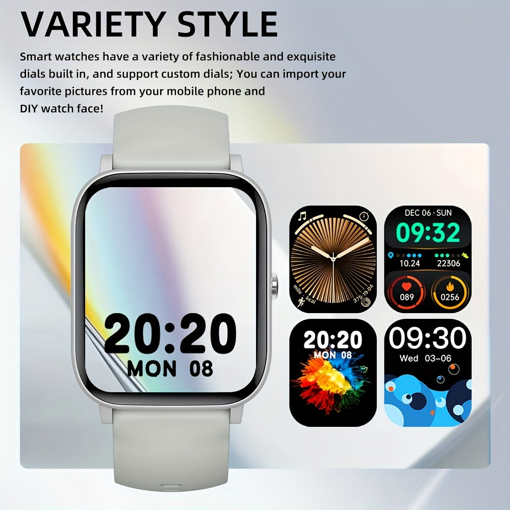 1.85" Smartwatch with Calling, Fitness Tracking & USB Charging