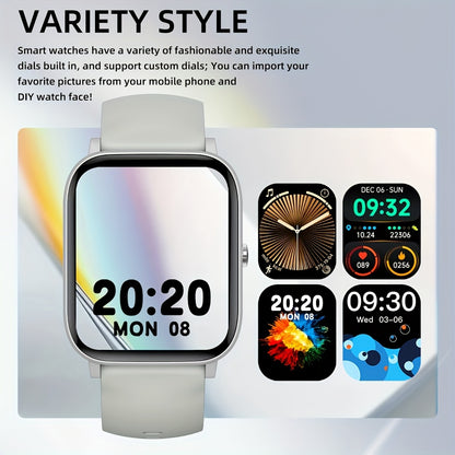 1.85" Smartwatch with Calling, Fitness Tracking & USB Charging