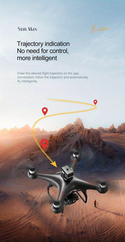 S116 MAX Brushless Drone - Dual Camera, Optical Flow, 360° Obstacle Avoidance, Wi-Fi FPV & APP Control