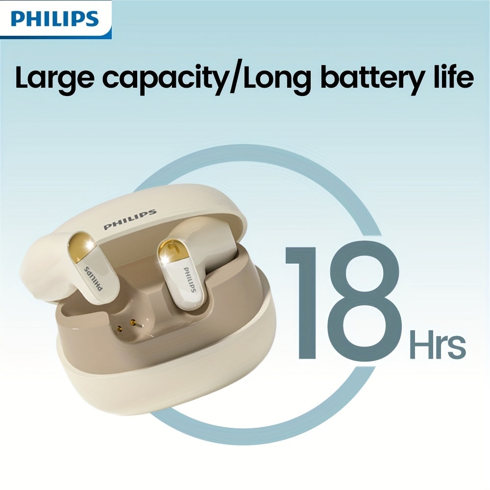 Philips Wireless Earbuds - Long Battery, Stable Fit, Mic & Charging Case