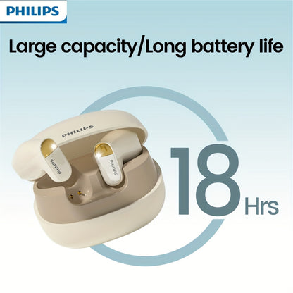 Philips Wireless Earbuds - Long Battery, Stable Fit, Mic & Charging Case