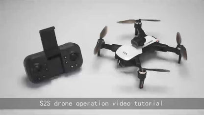 S2S Long Endurance Drone - Dual Batteries, Dual Cameras, Foldable WiFi FPV Quadcopter with Height Maintainer, Perfect for Beginners and Outdoor Adventures