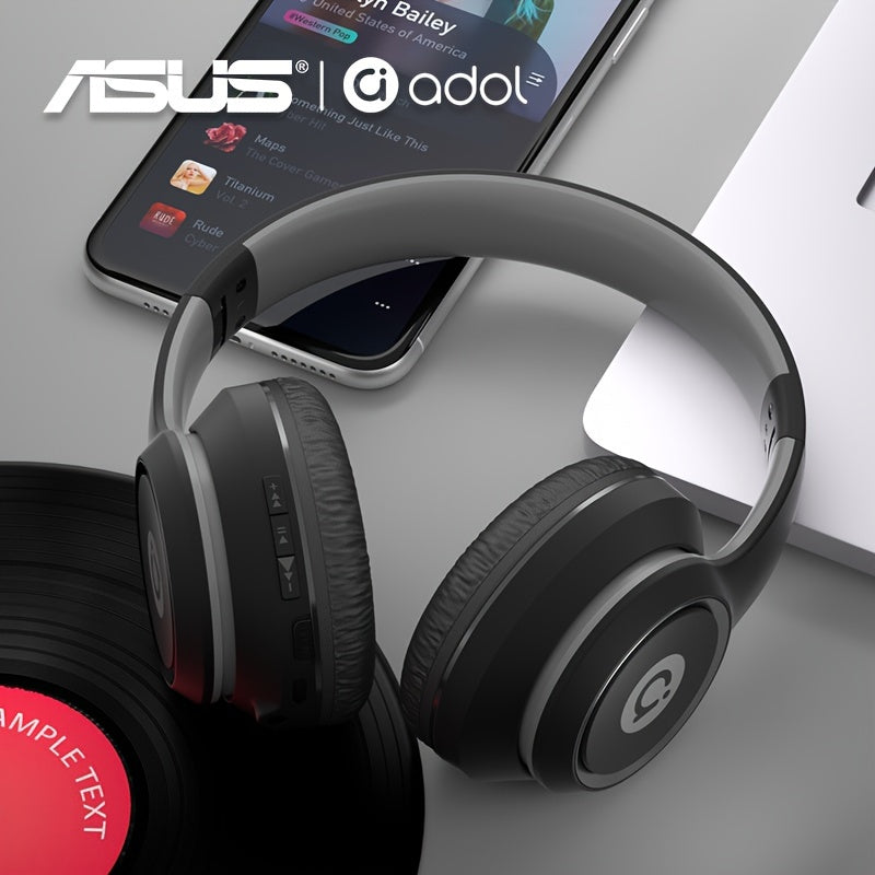 Asus Bean Headset with Microphone, Lightweight & Foldable, Immersive High-Quality Sound, 300mAh Battery for 20 Hours of Playtime, Perfect for Gaming & Callses