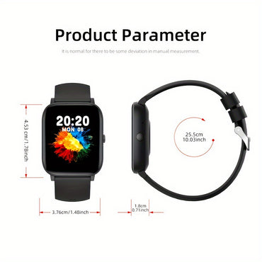 1.85" Smartwatch with Calling, Fitness Tracking & USB Charging