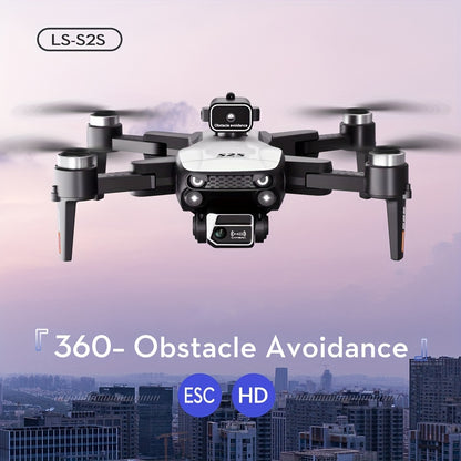 S2S Long Endurance Drone - Dual Batteries, Dual Cameras, Foldable WiFi FPV Quadcopter with Height Maintainer, Perfect for Beginners and Outdoor Adventures