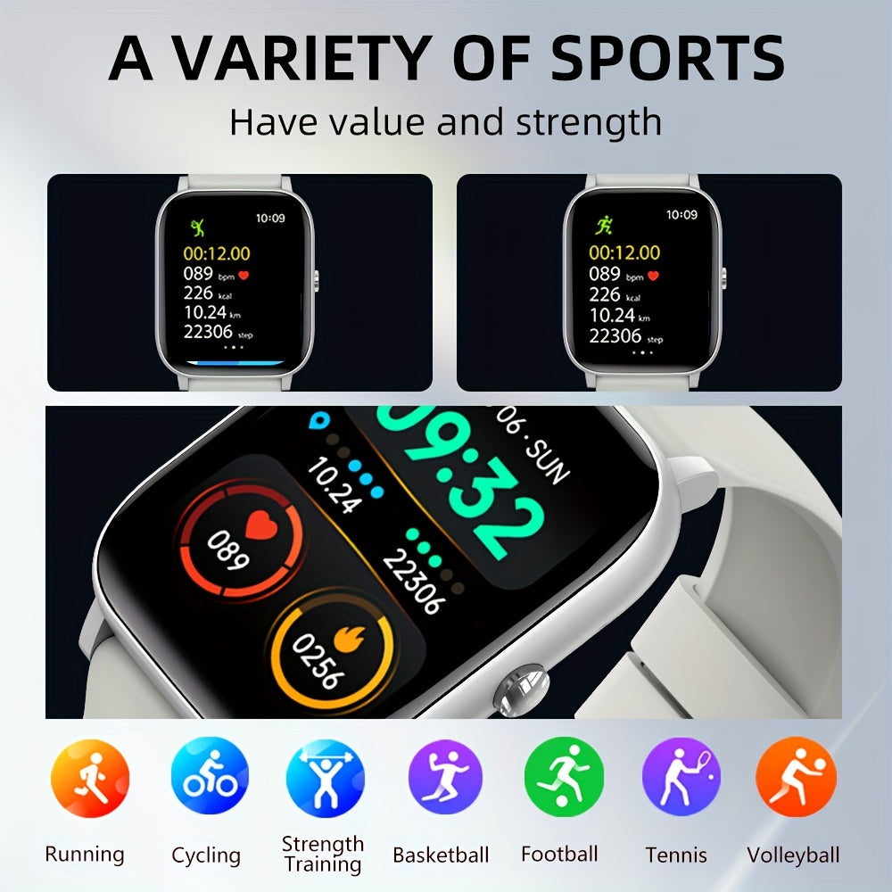 1.85" Smartwatch with Calling, Fitness Tracking & USB Charging