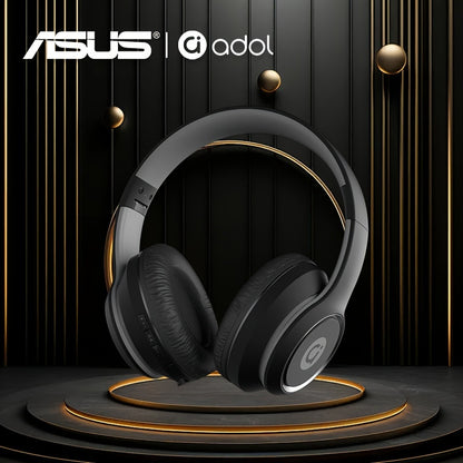 Asus Bean Headset with Microphone, Lightweight & Foldable, Immersive High-Quality Sound, 300mAh Battery for 20 Hours of Playtime, Perfect for Gaming & Callses