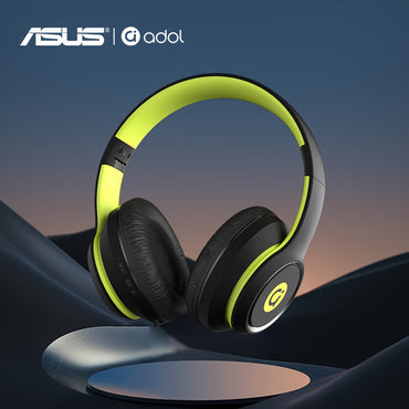 Asus Bean Headset with Microphone, Lightweight & Foldable, Immersive High-Quality Sound, 300mAh Battery for 20 Hours of Playtime, Perfect for Gaming & Callses