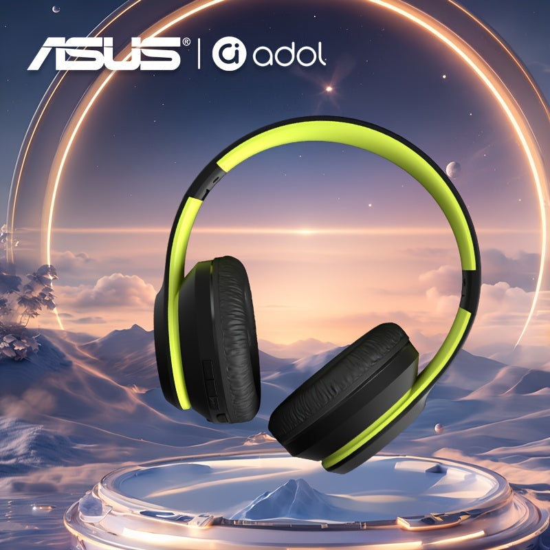 Asus Bean Headset with Microphone, Lightweight & Foldable, Immersive High-Quality Sound, 300mAh Battery for 20 Hours of Playtime, Perfect for Gaming & Callses