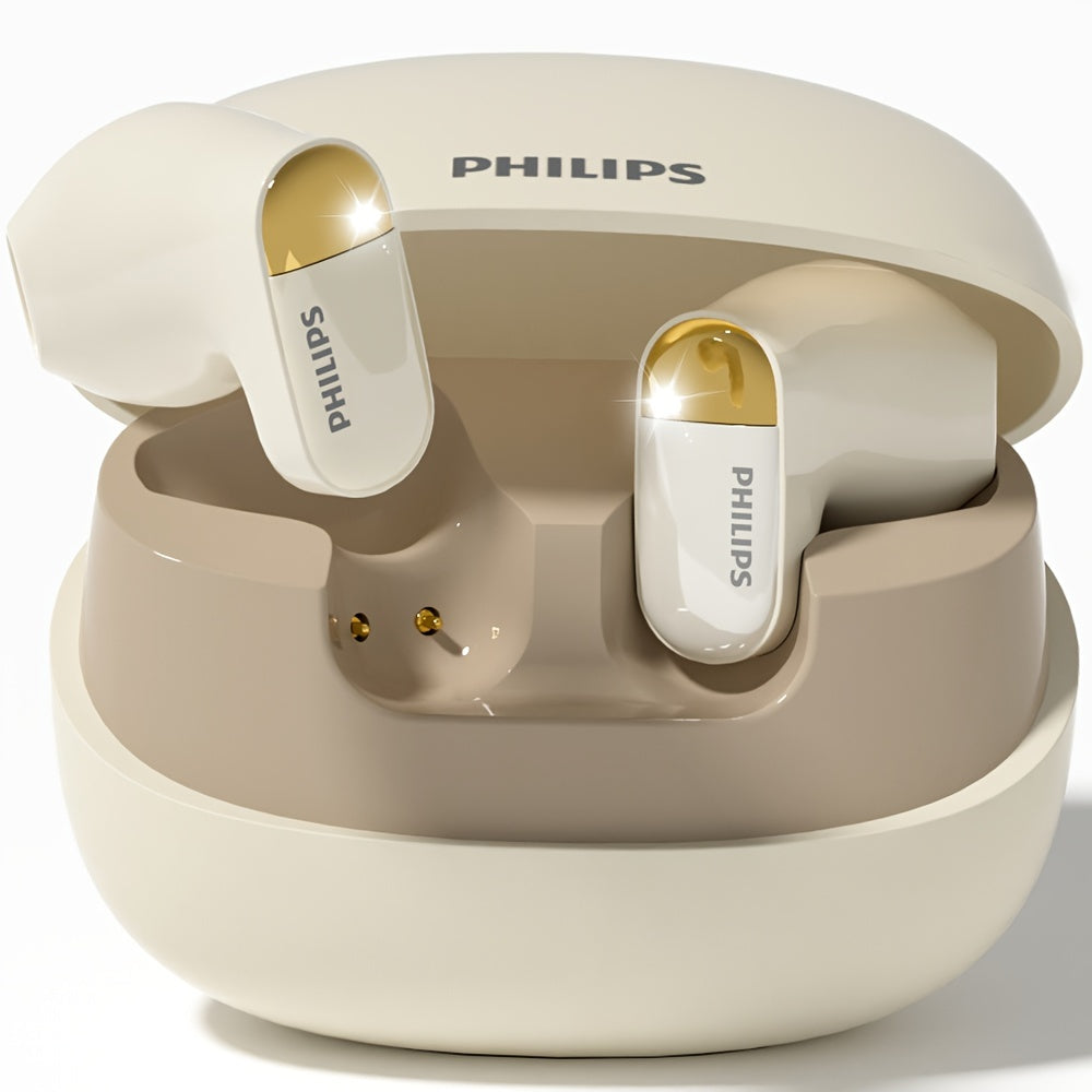 Philips Wireless Earbuds - Long Battery, Stable Fit, Mic & Charging Case