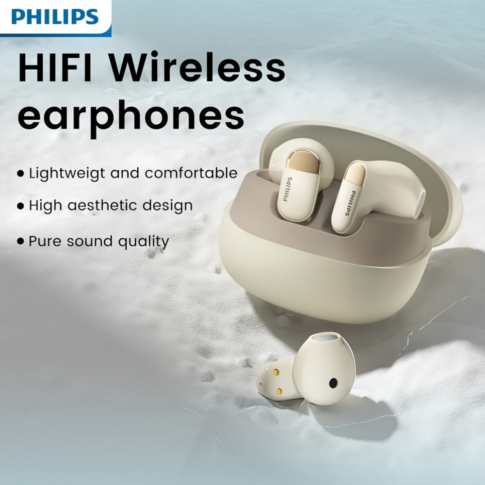 Philips Wireless Earbuds - Long Battery, Stable Fit, Mic & Charging Case