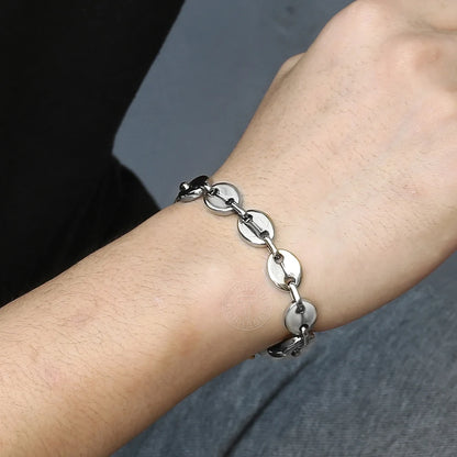 Davieslee coffee bean link bracelet