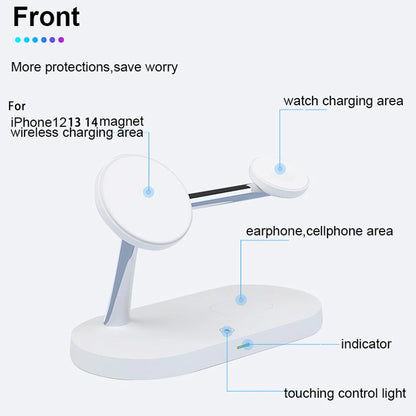 All-in-One Fast Charging Station for iPhone, Apple Watch, and AirPods