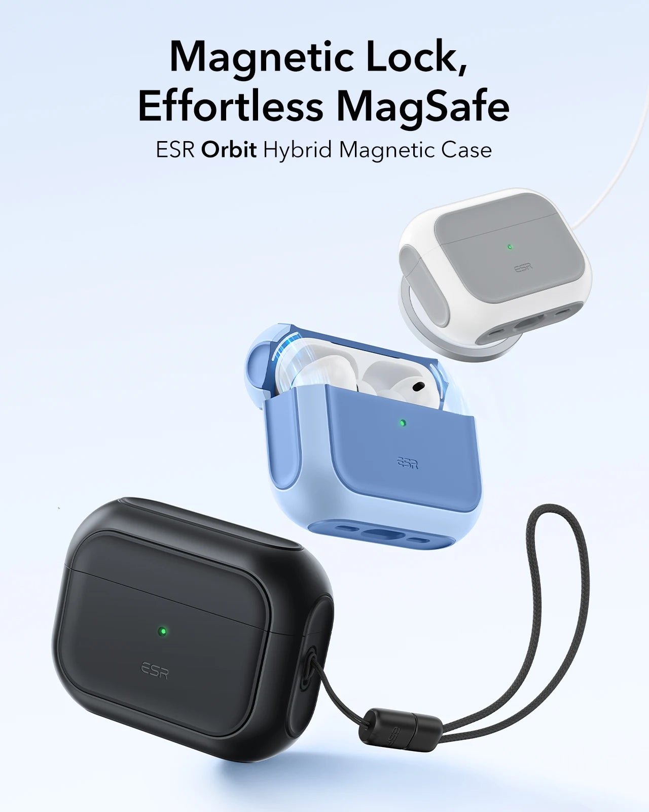 ESR pro 3 Case Compatible with 3rd Generation Earphones - Powerful Drop Protection Cover in Multiple Colors