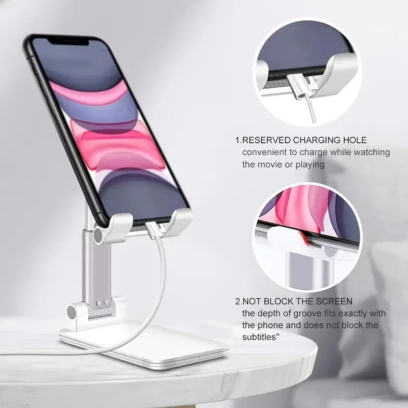 Adjustable Desk Mobile Phone Holder Stand for iPhone, iPad, and Xiaomi – Universal Tablet and Cell Phone Stand