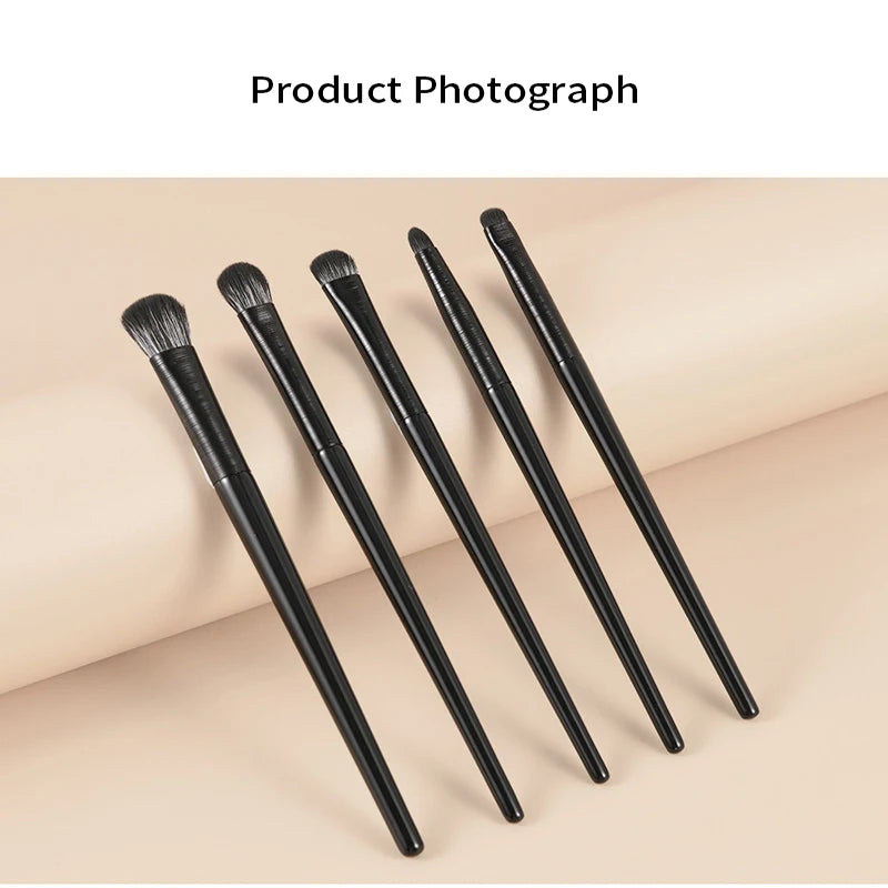 5/6 Piece Eye Makeup Brush Set – Professional Tools for Eyeshadow, Eyeliner & Brows