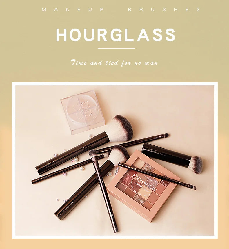 Hourglass Makeup Brush Kit – Powder, Foundation, Concealer & More
