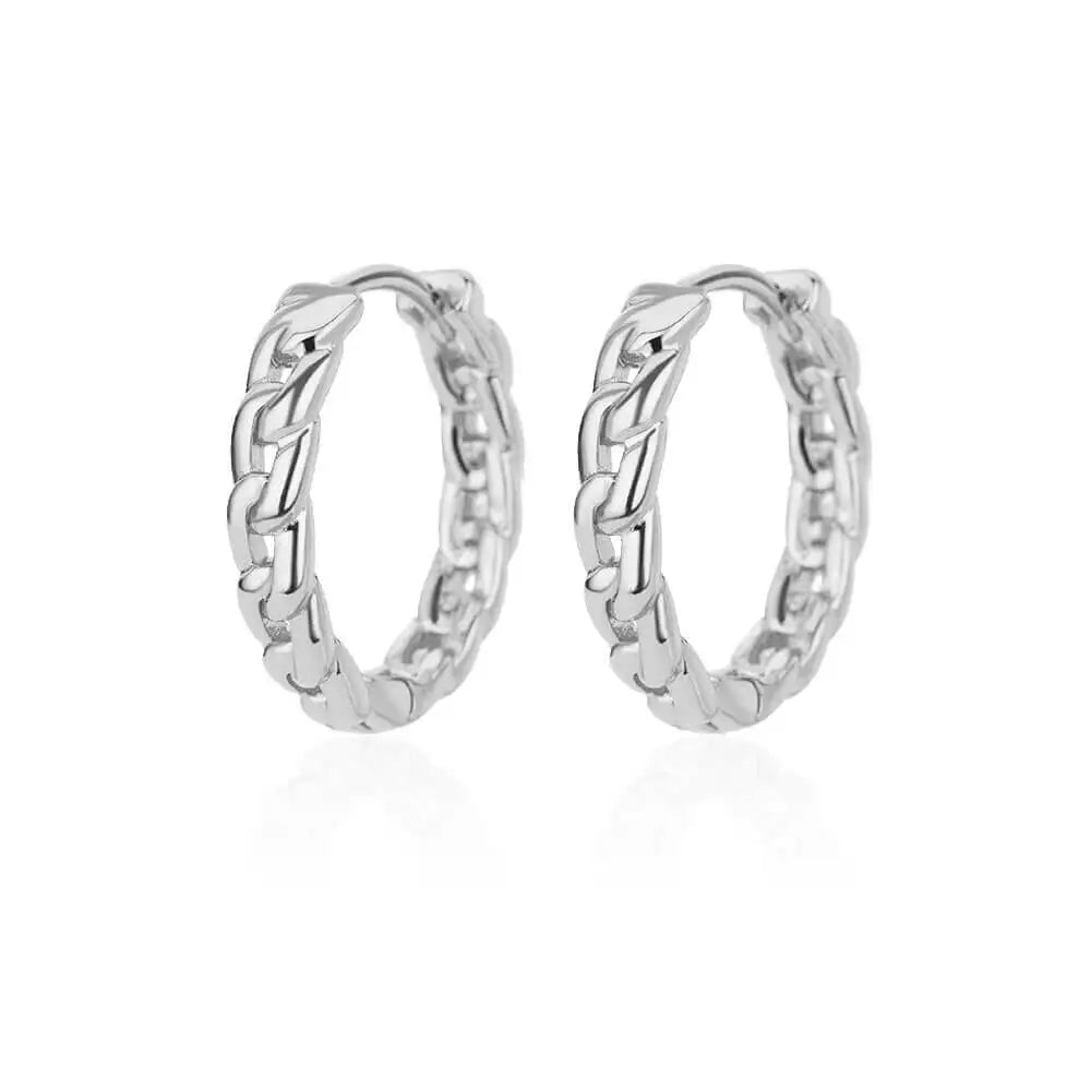 Gold-Plated Stainless Steel Boho Hoop Earrings – Vintage Gift for Her