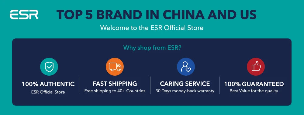 ESR pro 3 Case Compatible with 3rd Generation Earphones - Powerful Drop Protection Cover in Multiple Colors