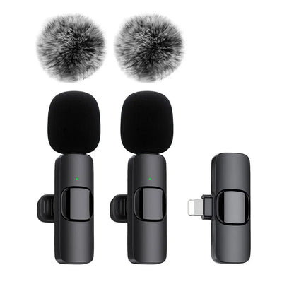 Wireless Lavalier Microphone - Mini Mic for iPhone, Android & Laptops